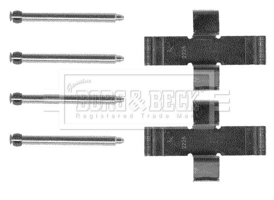 BORG & BECK Tarvikesarja, jarrupala BBK1175